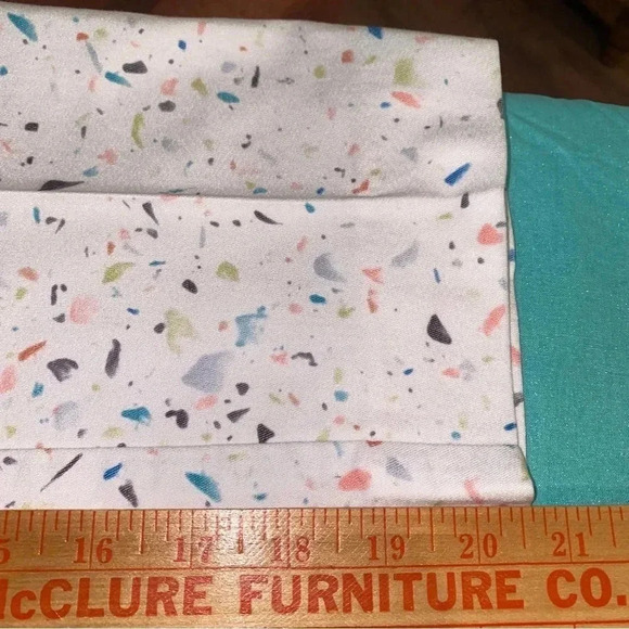 LISETTE L Montreal Ankle Pants Paint Spattered Size 8 Tummy Control - Picture 6 of 9